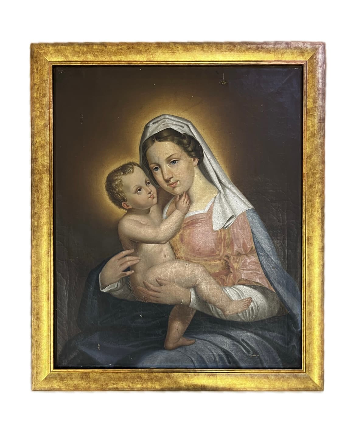 Zlatý rám pro historickou olejomalbu