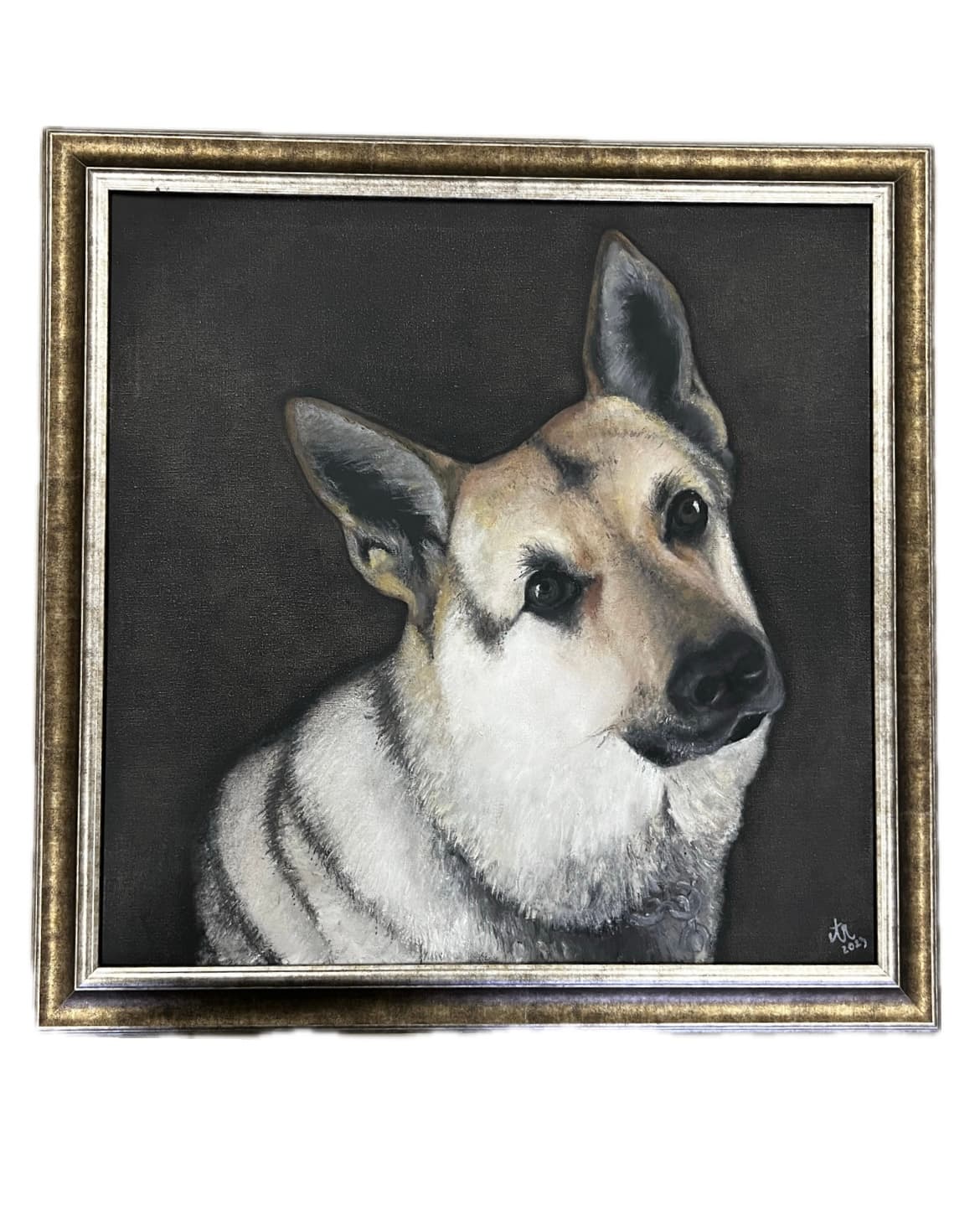 Zarámovaná grafika na plátně